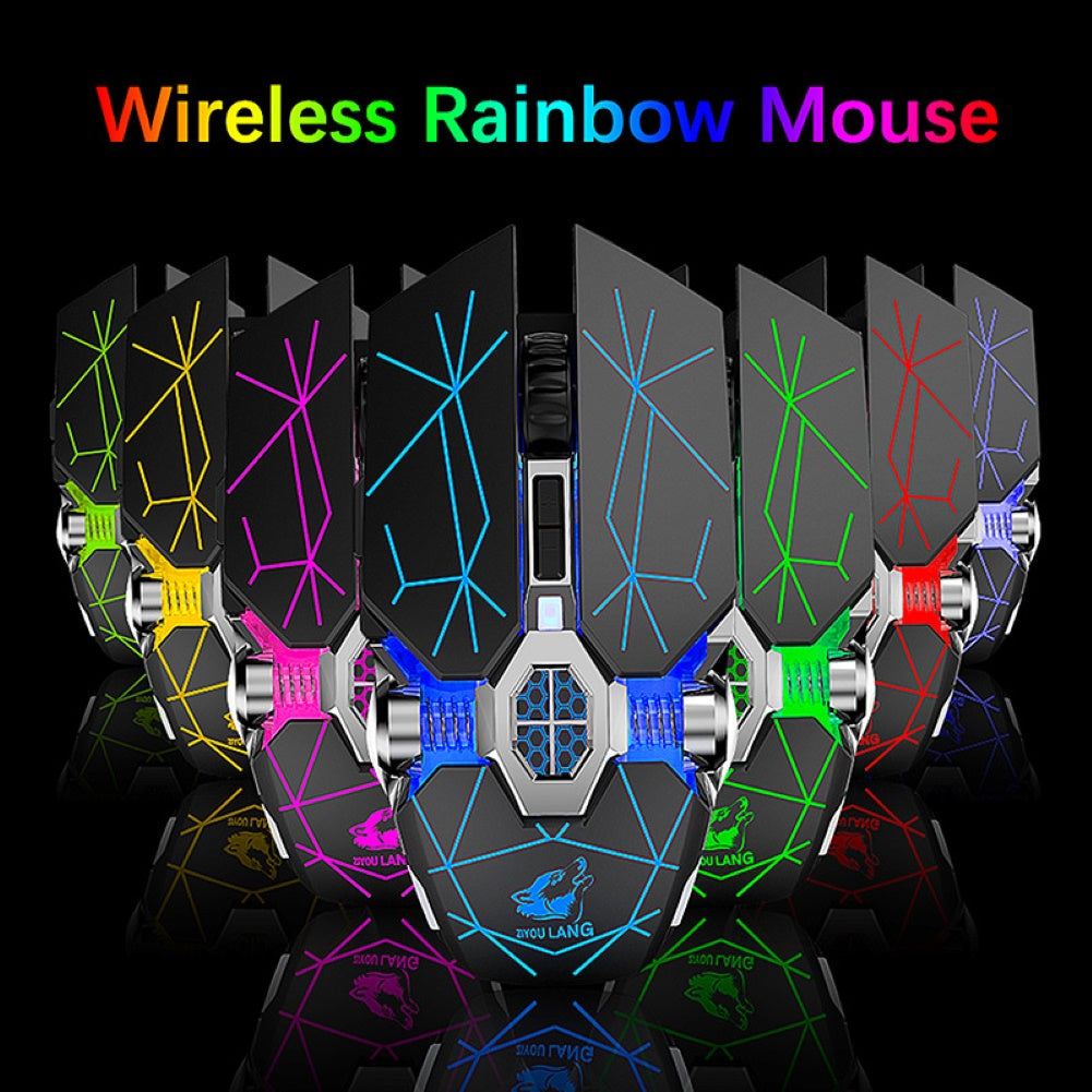 X13 2.4G Bluetooth Wireless Mute Rechargeable Mechanical Game Mouse for Laptops