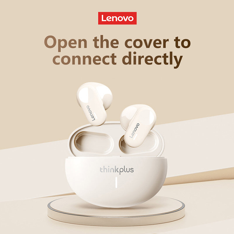 Original Lenovo LP19 Bluetooth 5.3 Stylish Earphones Active Noise Cancelling Headphones Quick Connect Stable Connection Earbuds