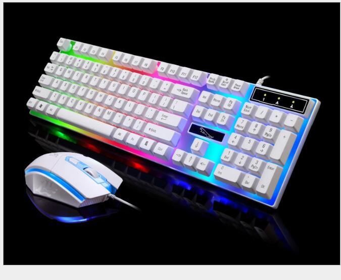 G21 wired U+U mouse and keyboard set Suspended lighting mechanical feel game mouse and keyboard set