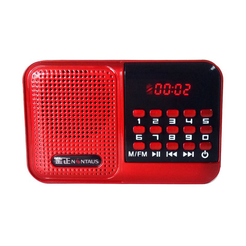 Jin Zheng S61 card radio MP3 mini stereo card speaker portable music player for the elderly