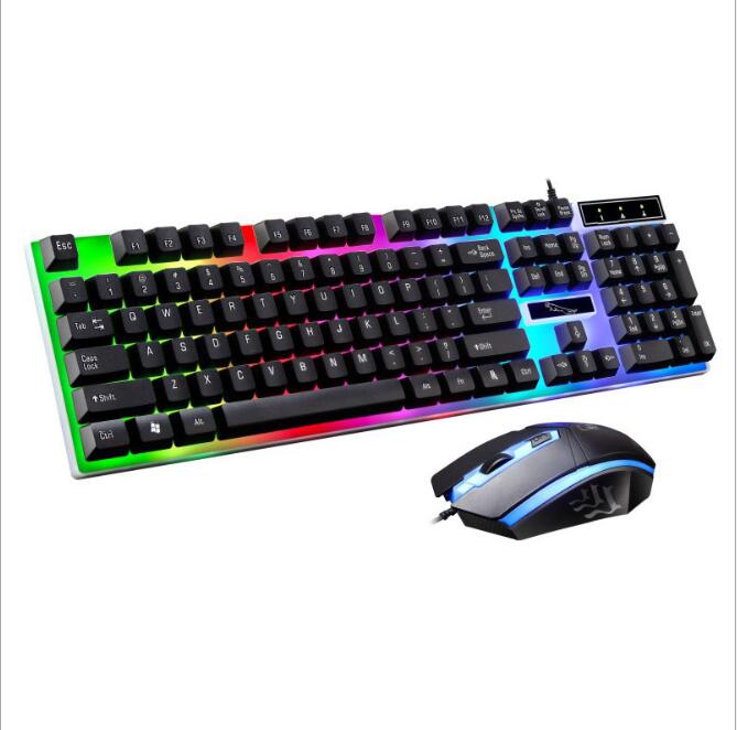 G21 wired U+U mouse and keyboard set Suspended lighting mechanical feel game mouse and keyboard set