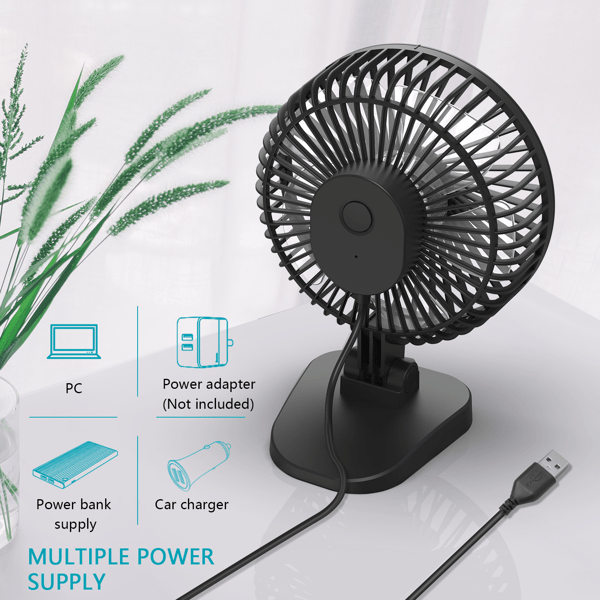 3 Speeds Mini Portable USB Desk Fan - Remarkable Choice