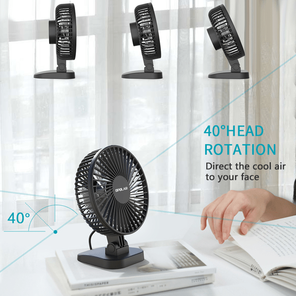 3 Speeds Mini Portable USB Desk Fan - Remarkable Choice