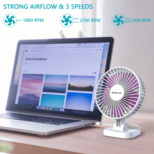 3 Speeds Mini Portable USB Desk Fan - Remarkable Choice