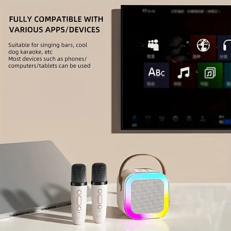 KingLucky K12 High End Wireless Audio Small Home KTV Karaoke Microphone Professional Children Karaoke Speaker