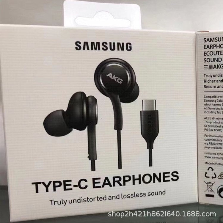 Note10 headphones for Samsung Note10 s20 A8S original wire control headphones TYPE-C headphone interface