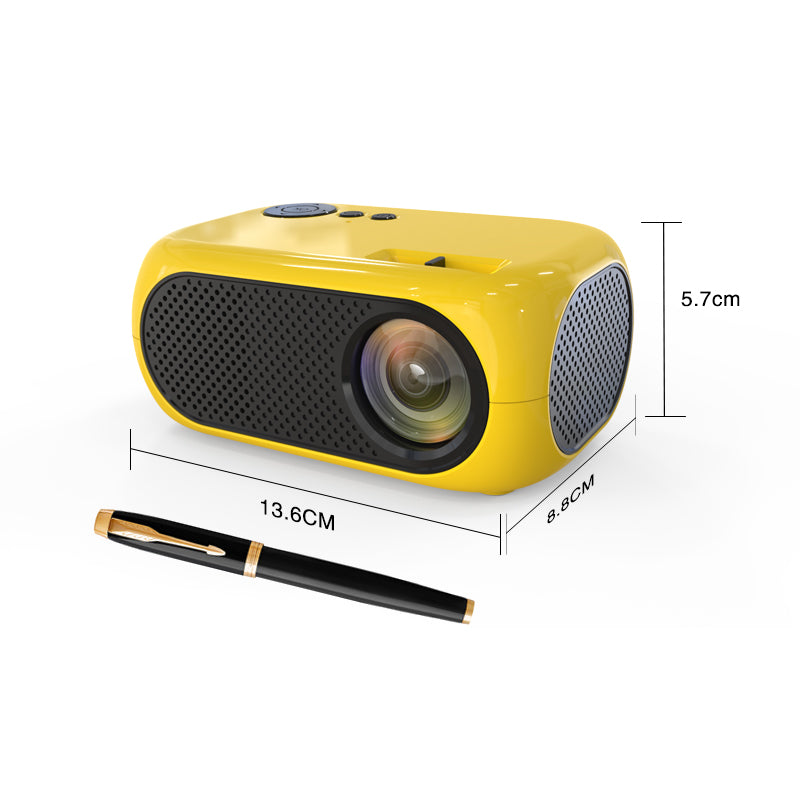 Mini projector 360P home led portable mini projector HD 1080