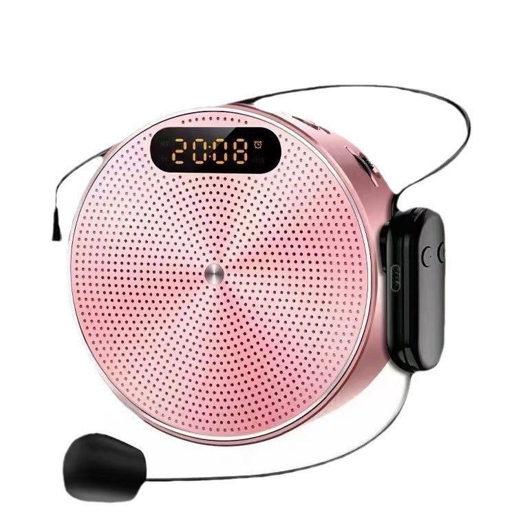 Kelingk1 Bluetooth Wireless Loudspeaker Clock Audio Teaching Tour Guide Meeting Outdoor Sound Amplification Loudspeaker