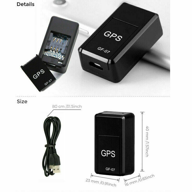 GF07 Mini Magnetic GPS Tracker Real-time Car Truck Vehicle Locator GSM