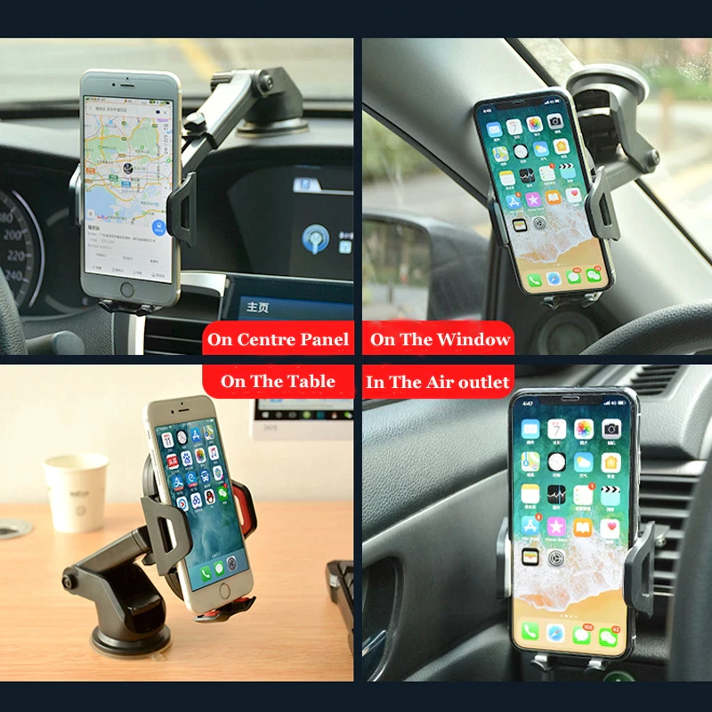 360° Universal Mount Holder Car Stand Windshield For Mobile Cell Phone