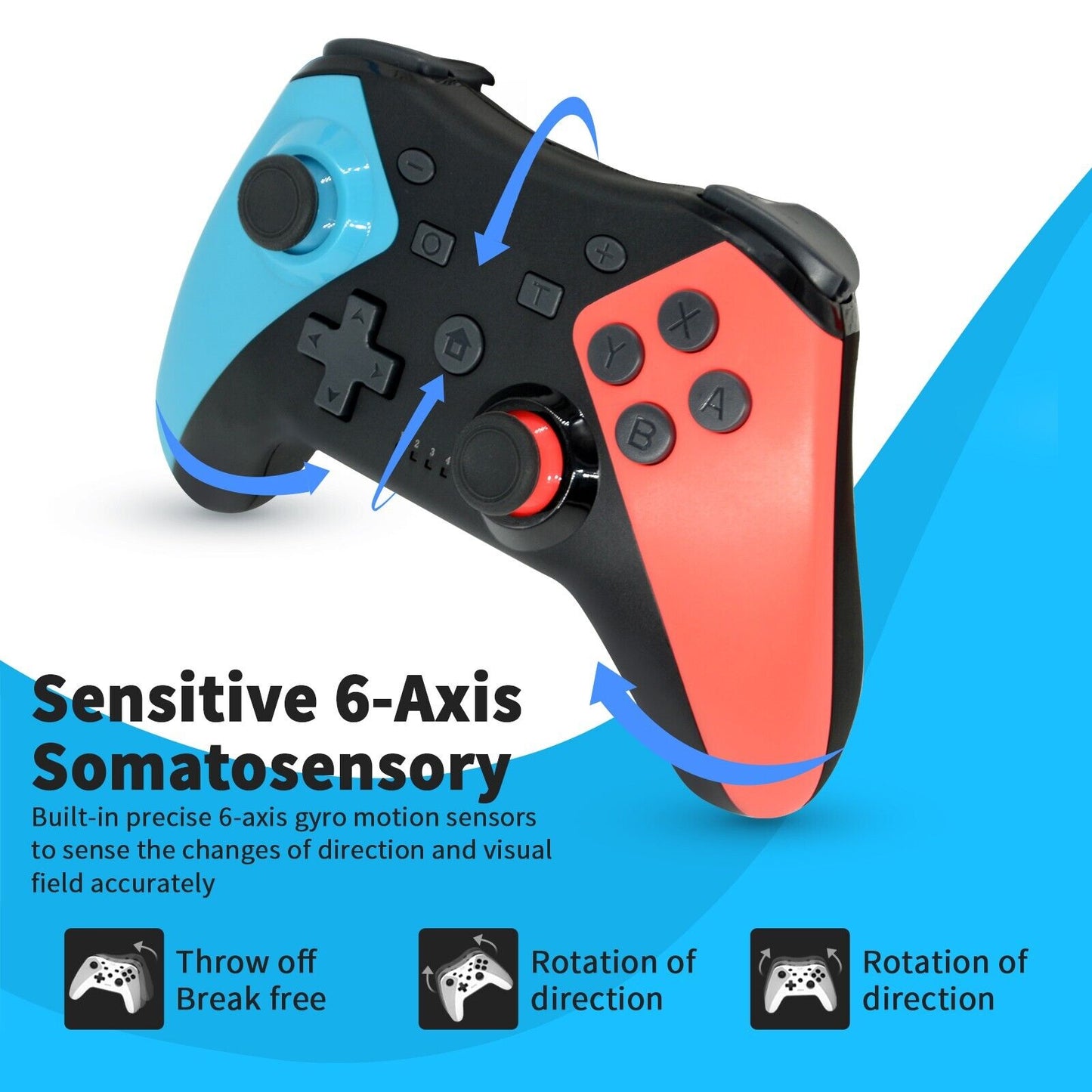 Dành cho bộ điều khiển không dây Pro của Nintendo Switch Gamepad Joypad Joystick