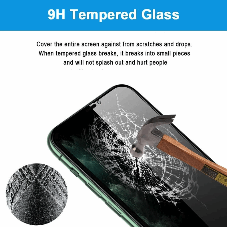 3 Pack For iPhone 15 14 13 12 11 Pro Max Privacy Tempered Glass Screen