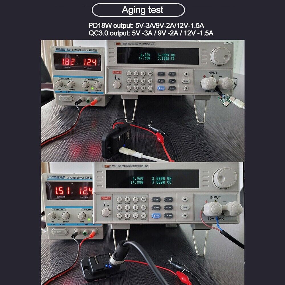 12-24V 4.8A 双 USB PD QC3.0 汽车船房车快速充电器插座 LED