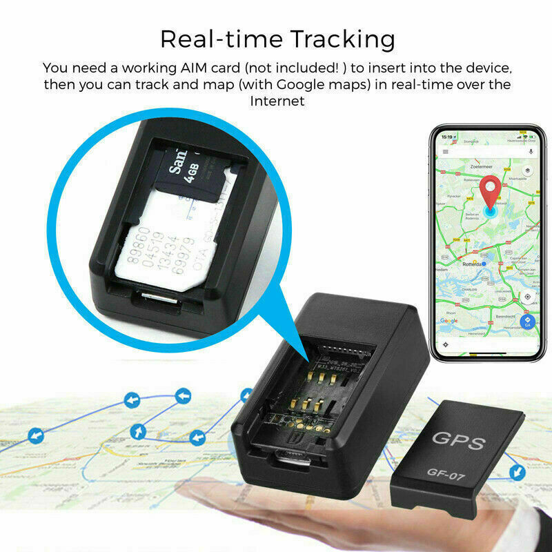 GF07 Mini Magnetic GPS Tracker Real-time Car Truck Vehicle Locator GSM