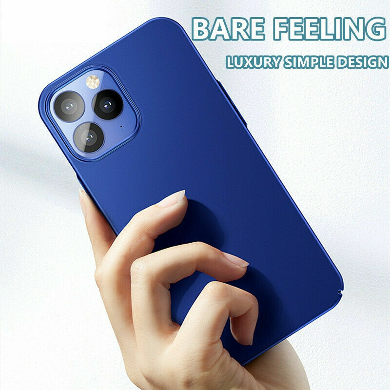 For iPhone 11 12 Pro Max Mini Ultra Thin Case Matte Hard Shockproof