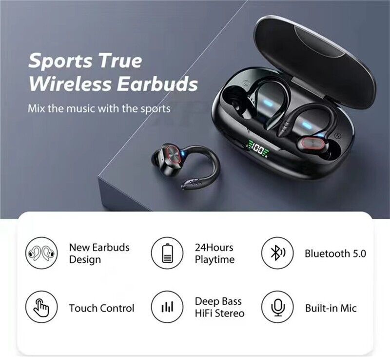 Bluetooth Headset 5.1 True Wireless Earphones Earbuds Headphones HiFi