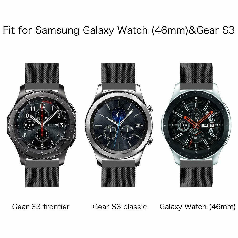 适用于三星 Galaxy Watch 42/46mm Active Gear S3 的不锈钢表带