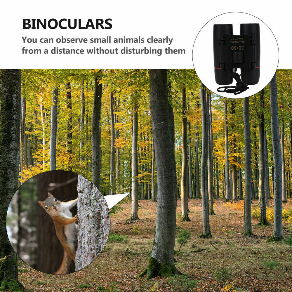 Binoculars 30x60 Zoom Outdoor Travel Compact Folding Telescope Hunting