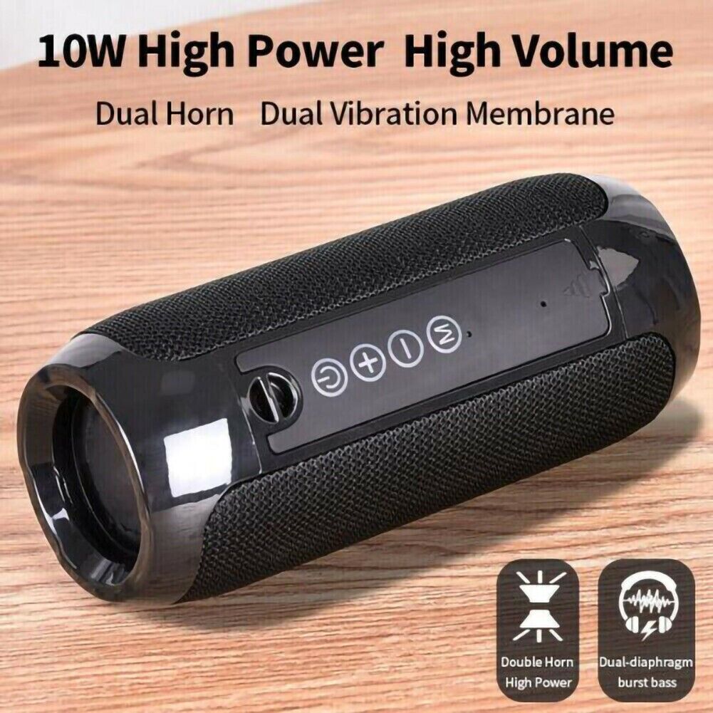 Bluetooth Speaker Wireless Waterproof Outdoor Stereo Bass USB/TF/FM