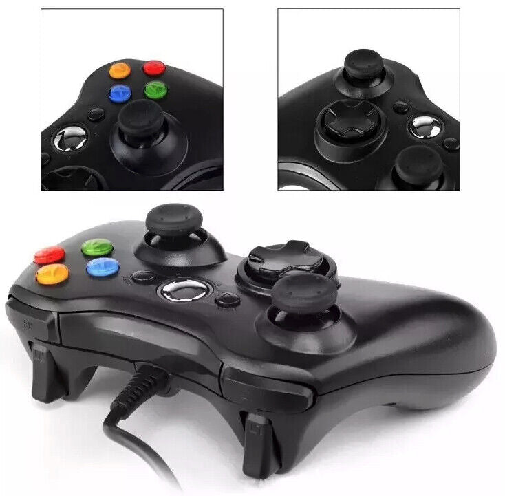 Wired Controller USB For PC Compatible With Xbox 360 / Windows 7 8 10