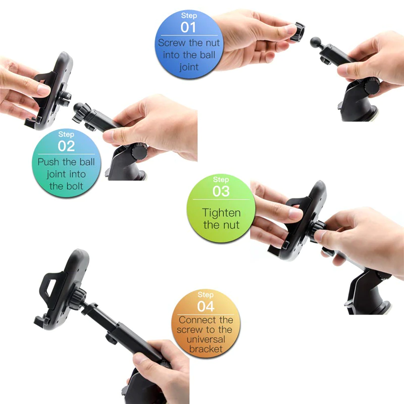 360° Universal Mount Holder Car Stand Windshield For Mobile Cell Phone