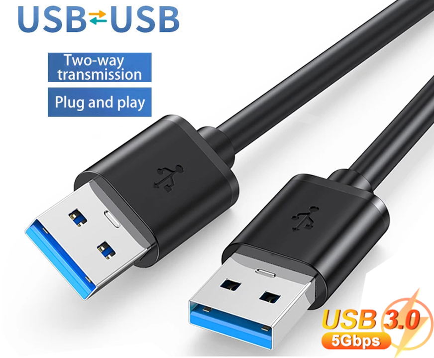 USB 3.0 A 型公头对 A 型公头数据线 数据传输 超高速电源充电器