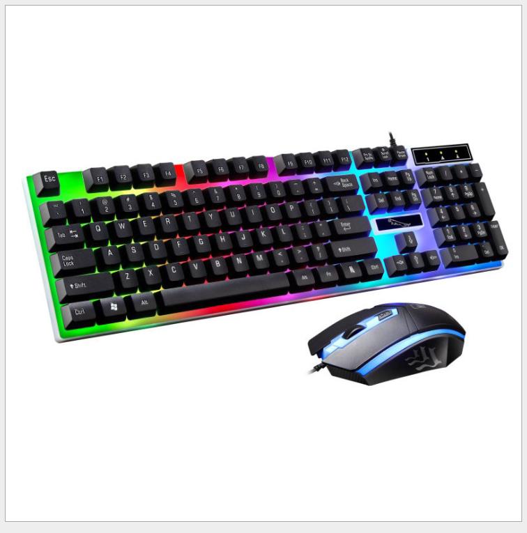 G21 wired U+U mouse and keyboard set Suspended lighting mechanical feel game mouse and keyboard set