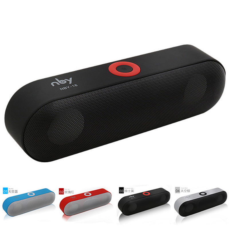 NBY-18 Mini Bluetooth Speaker Portable Wireless Speaker Sound System 3D Stereo Music Surround Support Bluetooth,TF A