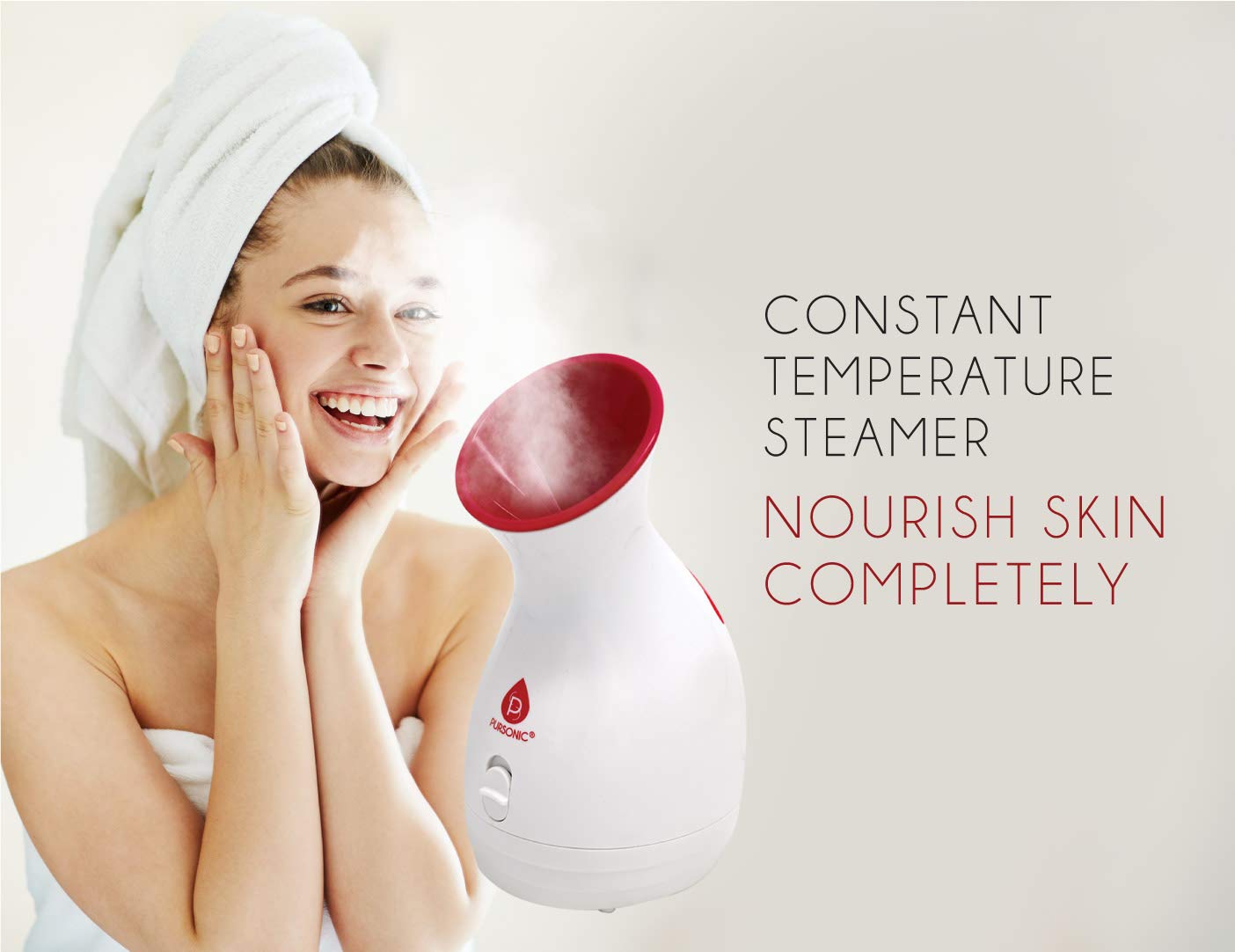 Pursonic Facial Steamer Hot Mist Moisturizing Spa: Nourish Skin