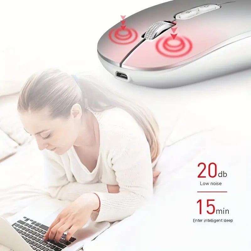 FansMax Rechargeable AI Voice Mouse - Dual-Mode Translation and Typing for English Speakers