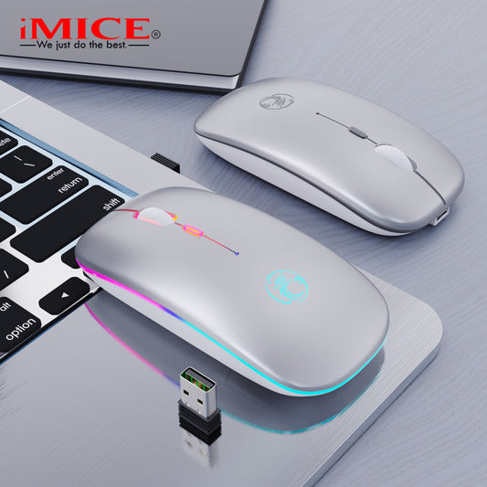 IMICE factory wholesale wireless mute mouse charging Bluetooth Dual Mode desktop notebook