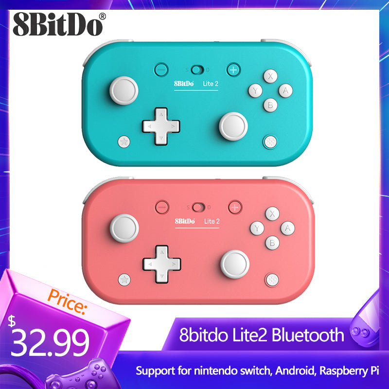 8BitDo Lite 2 Bluetooth Gamepad Wireless Game Controller with Joystick for Nintendo Switch, Lite,OLED, Android and Raspberry Pi