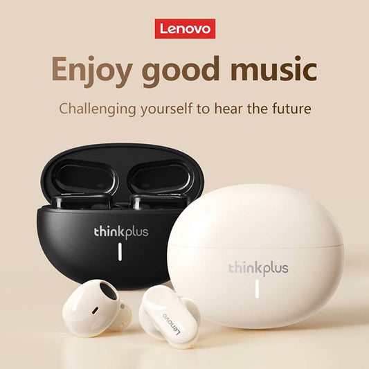 Original Lenovo LP19 Bluetooth 5.3 Stylish Earphones Active Noise Cancelling Headphones Quick Connect Stable Connection Earbuds