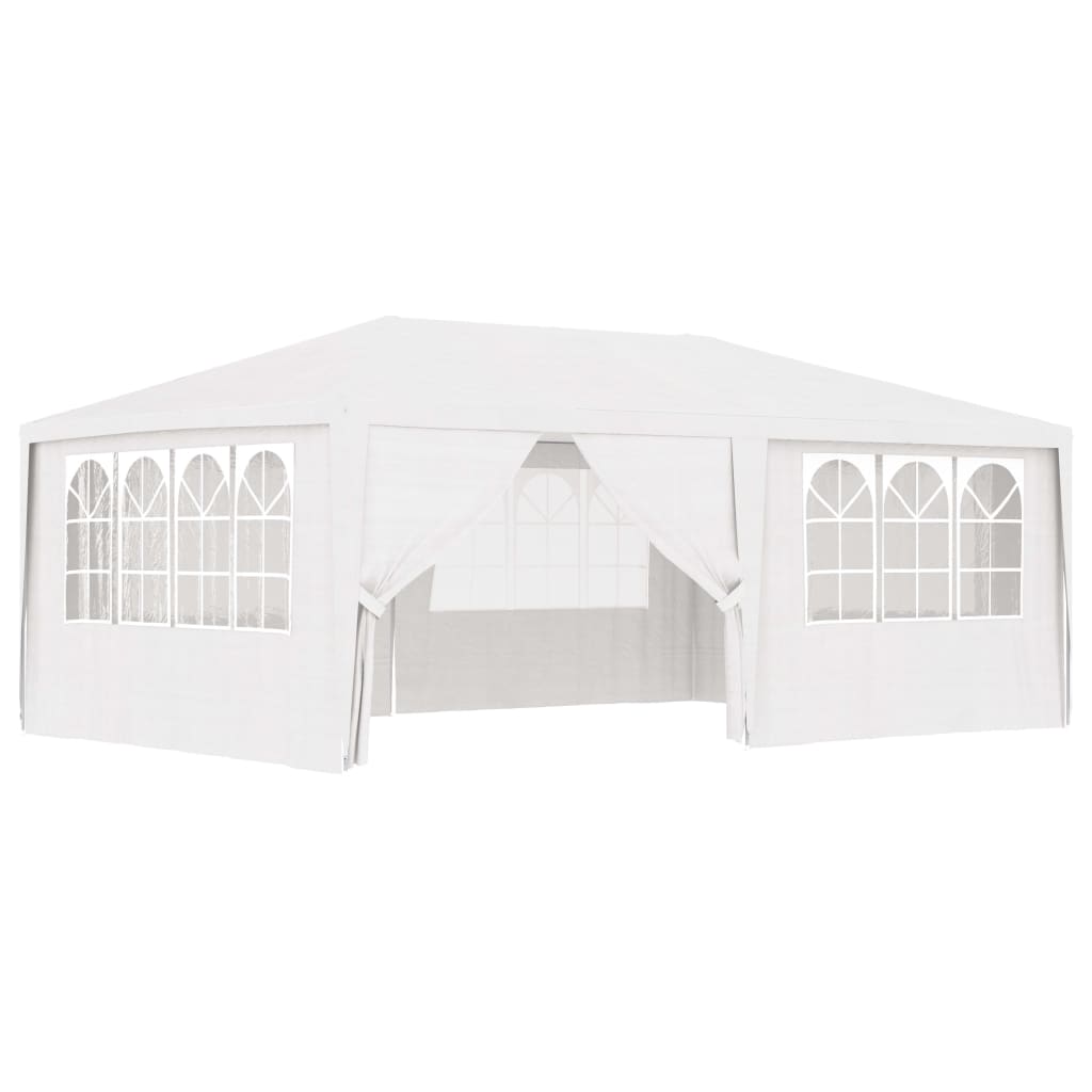 Professional Party Tent with Side Walls 6.6'x6.6' White 90 g/m