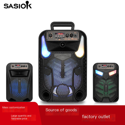 2023 new professional home Bluetooth audio 8-inch mini subwoofer karaoke outdoor live Speaker