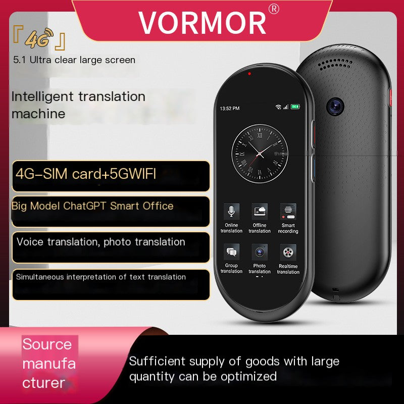 A10 Intelligent 4G Netcom translator ChatGPT multi-language simultaneous translator precision offline factory direct sales