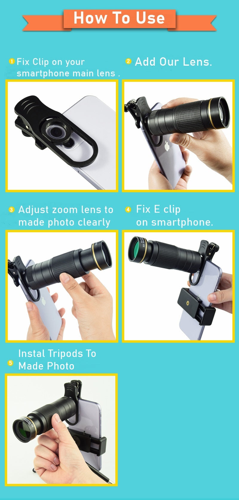 Dragon 36X Mobile Phone Lens Kit With Tripod - Remarkable Finds