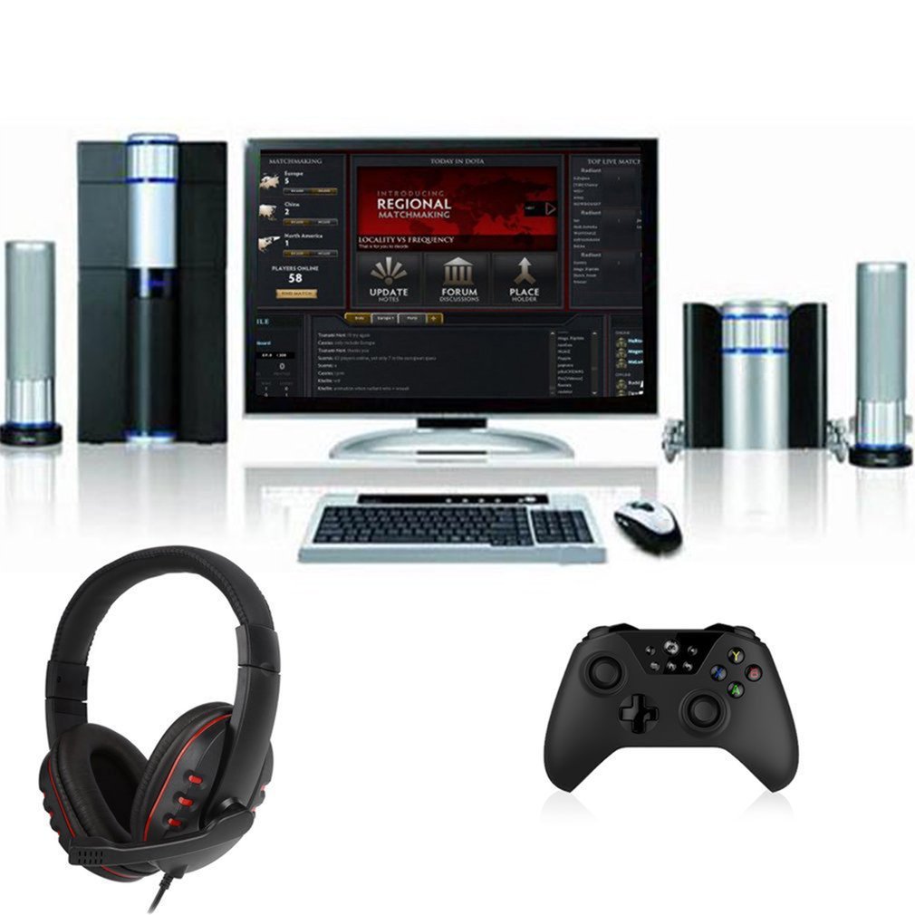 Comfortable USB Wired Stereo Micphone Headphone