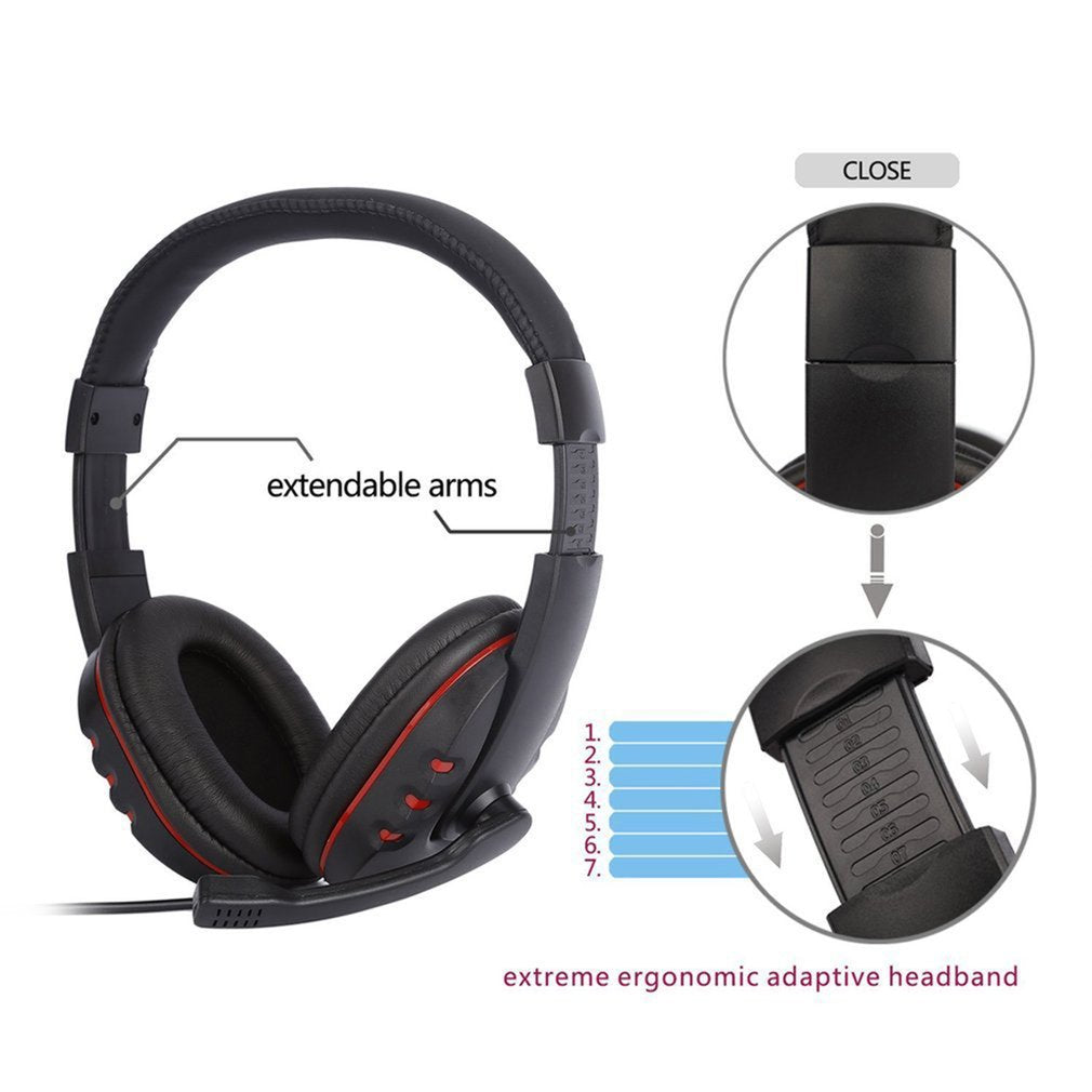 Comfortable USB Wired Stereo Micphone Headphone