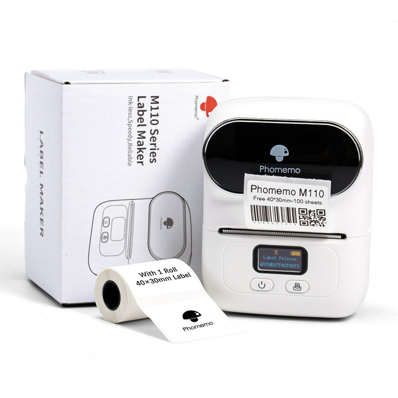 phomemo price label printer household clothing tag thermal printer handheld barcode printer