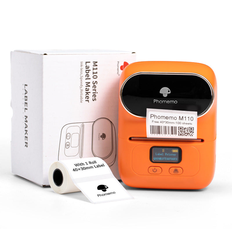 phomemo price label printer household clothing tag thermal printer handheld barcode printer