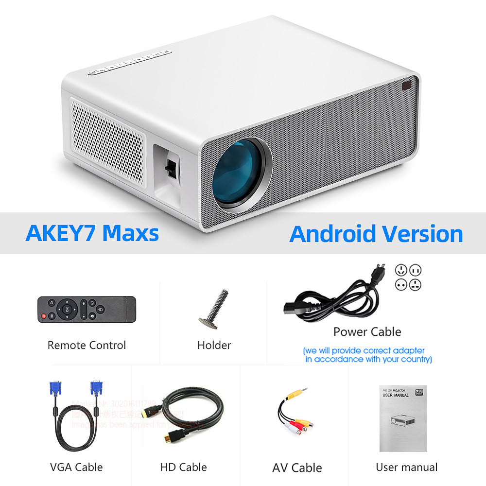 AUN  exclusive for AKEY7 Southeast Asia best selling LED projector HD 1080P 7500 lumens support 4K video