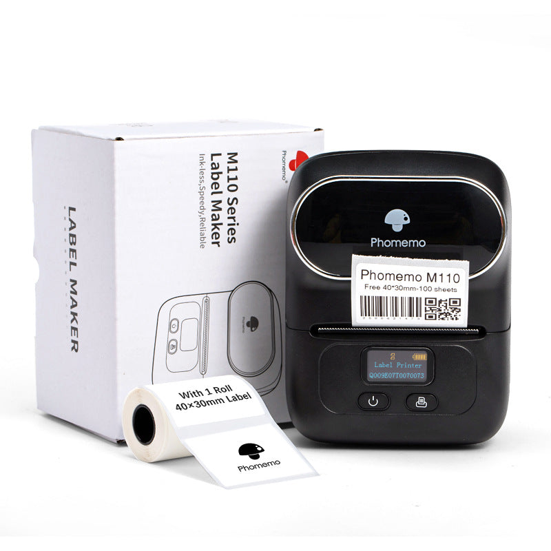 phomemo price label printer household clothing tag thermal printer handheld barcode printer