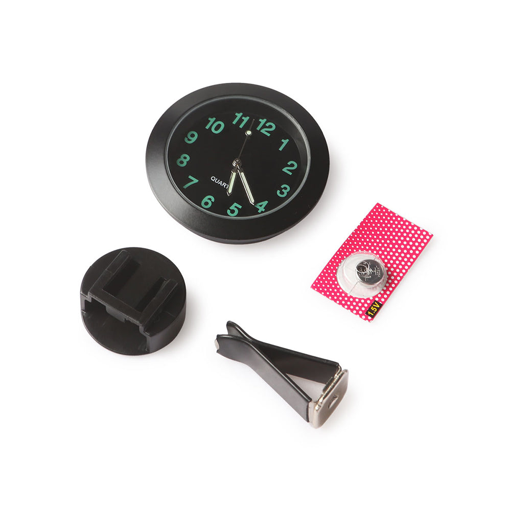 Car Air Vent Clip Clock Luminous Dashboard Clock