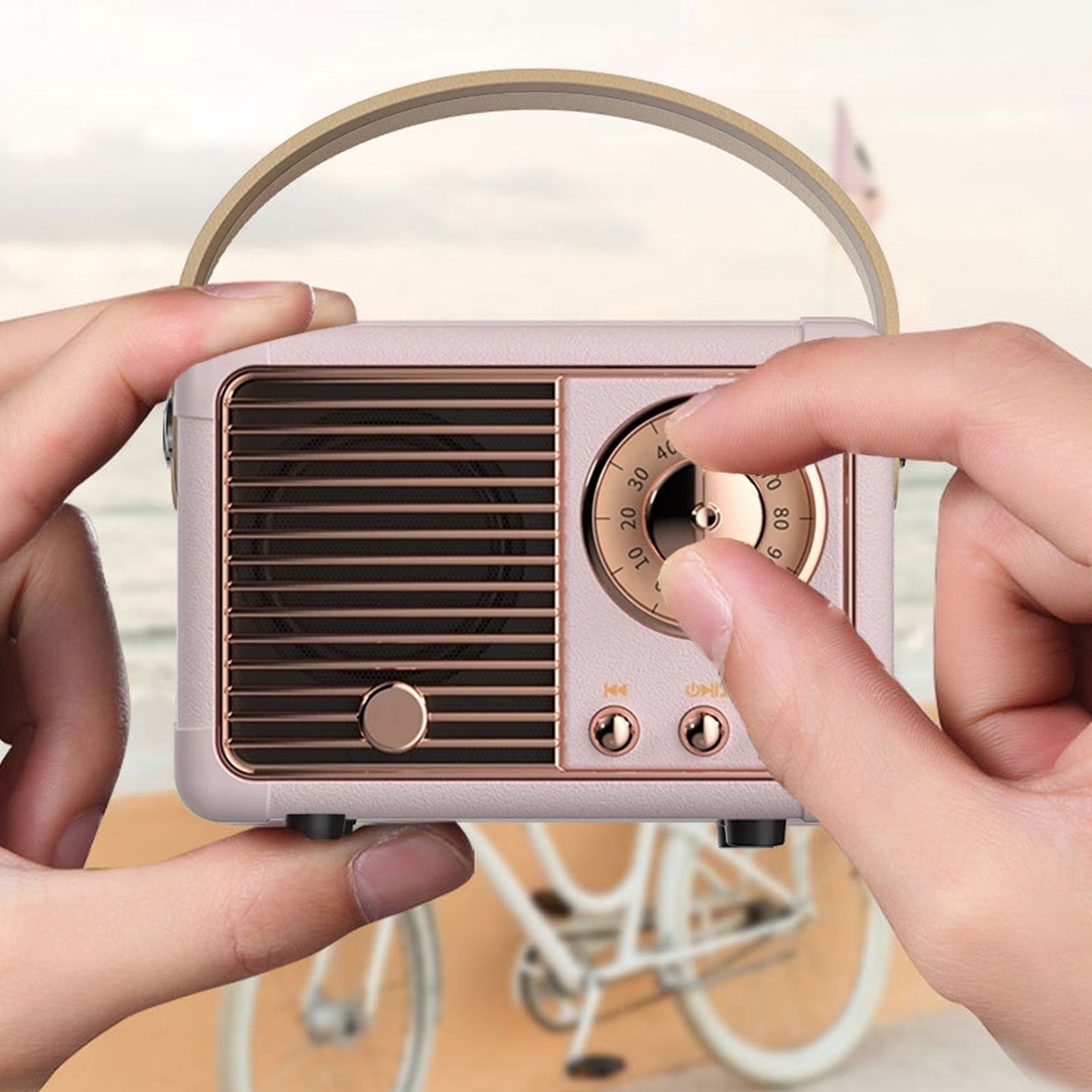 Bluetooth Compact Retro Speakers with Radio - Remarkable Finds