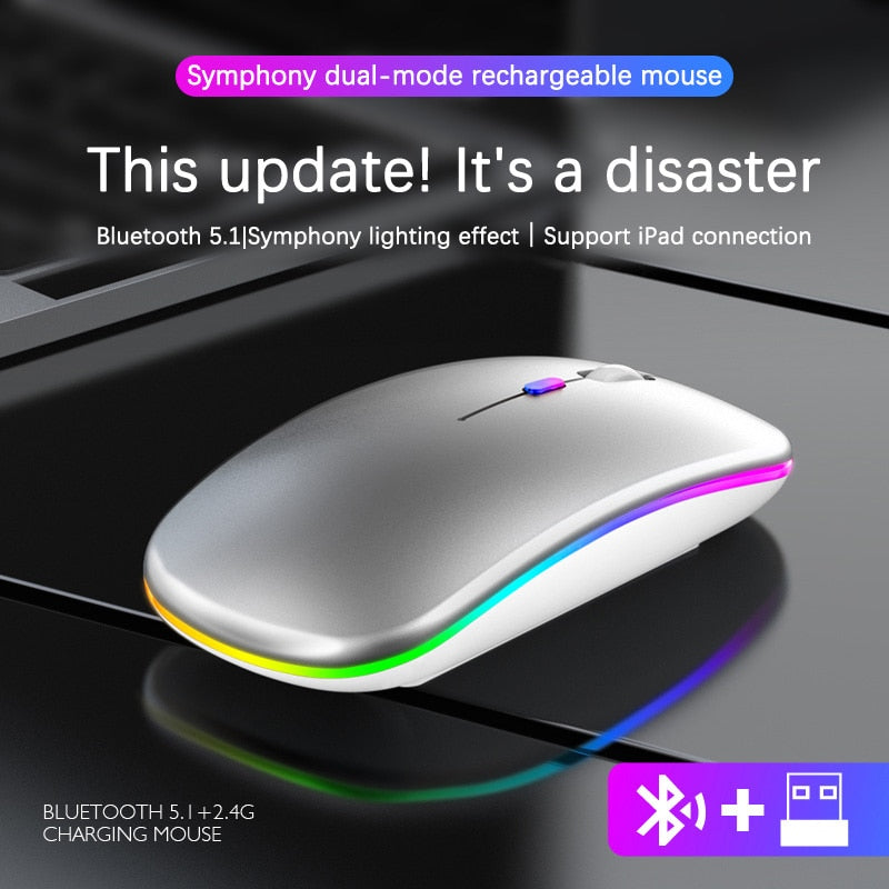 RGB Wireless Bluetooth Mouse - Remarkable Finds