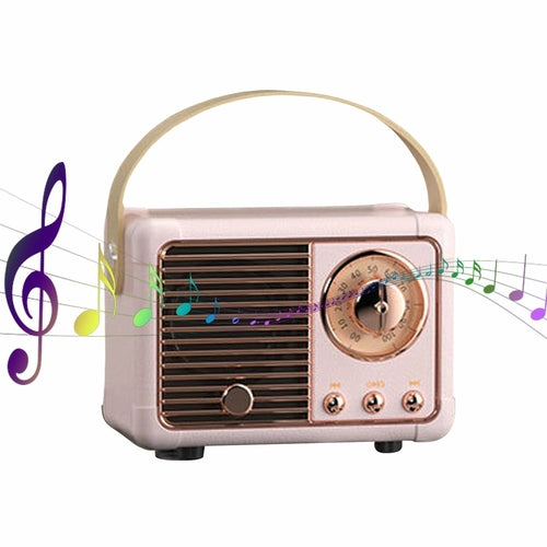 Bluetooth Compact Retro Speakers with Radio - Remarkable Finds