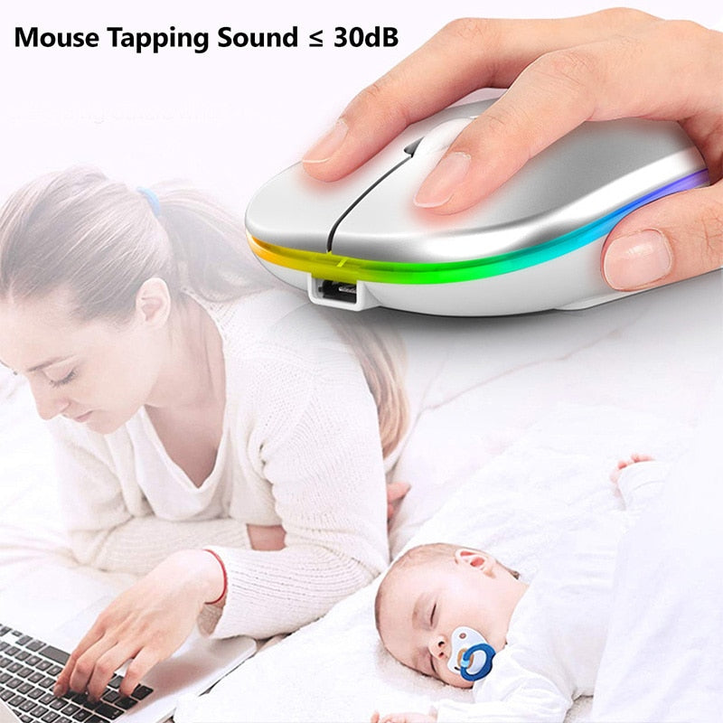 RGB Wireless Bluetooth Mouse - Remarkable Finds