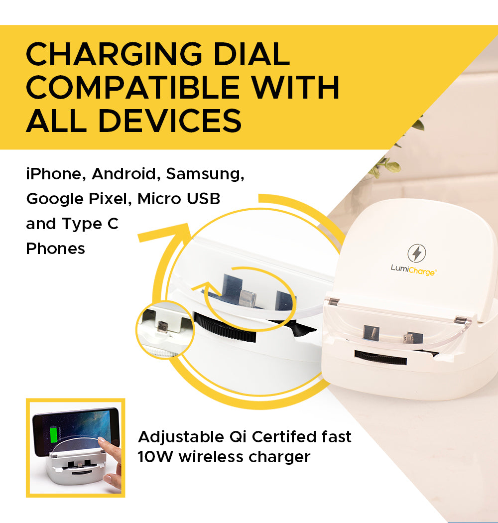 Lumicharge UD- iPhone 16, 15, 14, 13, 12, X and Android Charger - - Remarkable Finds