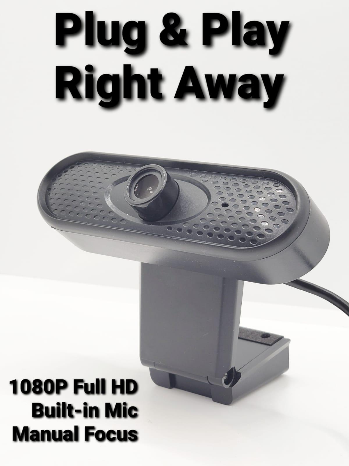 DT 1080P Full HD Webcam with Built-in Microphone for PC/Mac - Remarkable Finds